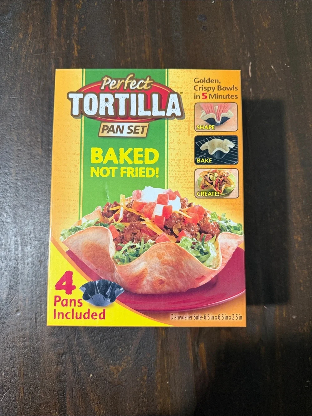 Source Unknown Perfect Tortilla Pan Set Yellow Green Red
